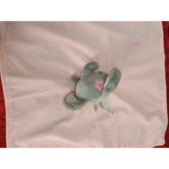 Elephant Plush Security Blanket Baby Lovey Pink/Gray Rock A Bye Baby‎ Boutique - Picture 7 of 8